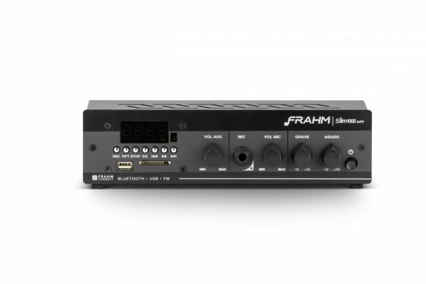 Amplificador - Receiver para Som Ambiente Frahm SLIM 1000 APP 40W