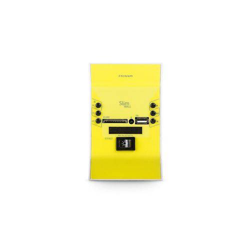 Amplificador Receiver Slim Wall Frahm Sonorização Amarelo Bivolt