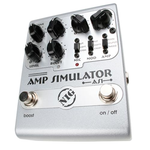 Amplificador Simulador com Três Chaves Mic Mod e Amp - Nig