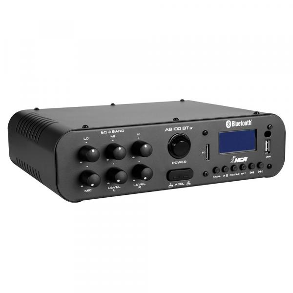 Amplificador Som Ambiente 60W 4 Ohms c/ USB / Bluetooth - AB 100 ST BT NCA