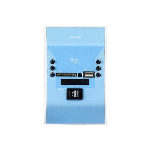 Amplificador Som Ambiente 60W 4 Ohms com USB e Bluetooth - SLIM WALL Frahm