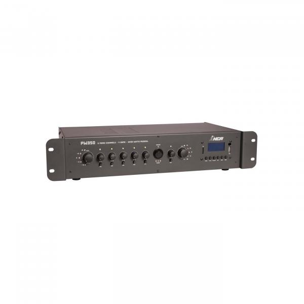 Amplificador Som Ambiente PW 350 180 WRms USB FM - NCA
