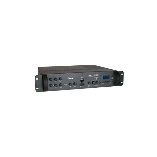 Amplificador Som Ambiente PWM 70V 2 Canais FM 600 WRms - NCA