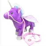 Andar a p¨¦ el¨¦trica Unicorn Toy Toy Electronic Music Plush Toy Stuffed Animal