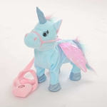Andar a p¨¦ el¨¦trica Unicorn Toy Toy Electronic Music Plush Toy Stuffed Animal