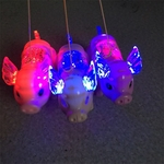 Andar a pé elétrica Cantando Musical Luz Pig Toy com trela para crianças meninos meninas sem bateria cor aleatória