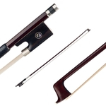 Arco de violino (Brazilwood Bow Stick Ebony Frog e Mongolia Horsetail Bow Hair) para 4/4 de tamanho completo