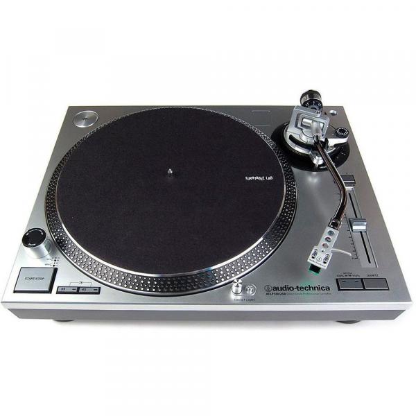 Audio Technica - Toca Discos AT-LP120 Profissional com Acionamento Direto (USB e Analógico) Prata
