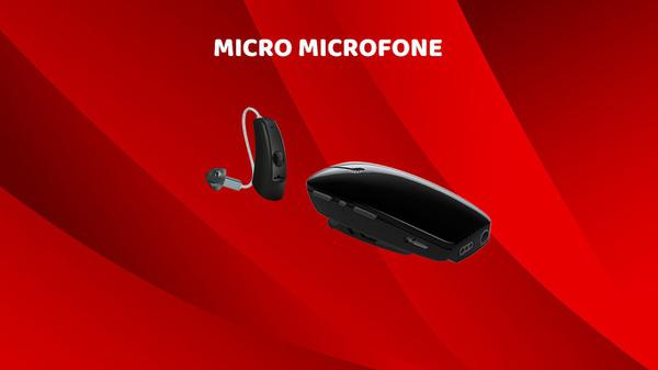 Audiovita Aparelhos Auditivos Microfone Sem Fio com Conectividade 2.4gHz Multi Mic