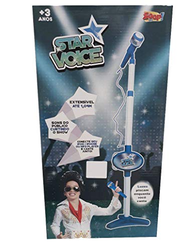 Azul Rock Star Microfone Infantil - Zoop Toys ZP00220