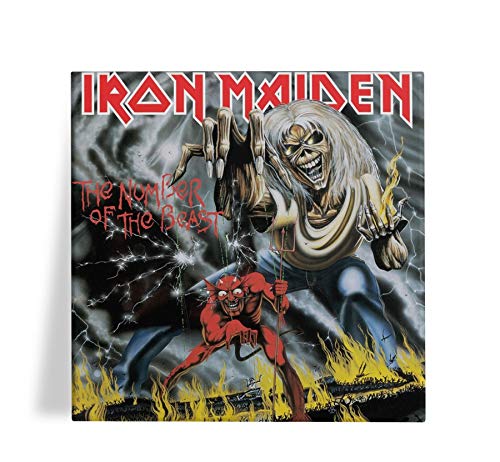 Azulejo Decorativo Iron Maiden The Number Of The Beast 15x15