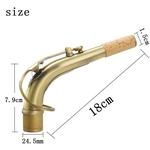 B65 Sax curvatura do pescoço para Saxofone de bronze antigo Crafted de isolamento térmico de materiais 24,5 milímetros Bico com Professional Pad Couro