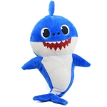 Baby Shark Pelúcia Musical Azul 28 cm