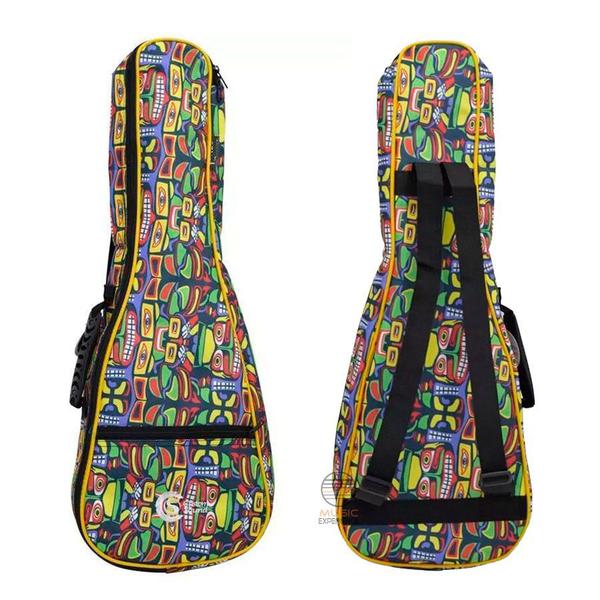 Bag Capa Ukulele Concert Colorido Reforçado Resistente - Custom Sound