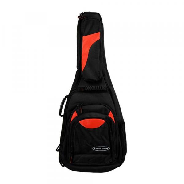 BAG Custom Sound P/ Guitarra Luxo GT 2 - BK/OR Preto/Laranja - BG0057