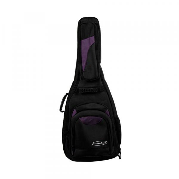 BAG Custom Sound P/ Guitarra Luxo GT 2 - BK/OR Preto/Roxo - BG0058