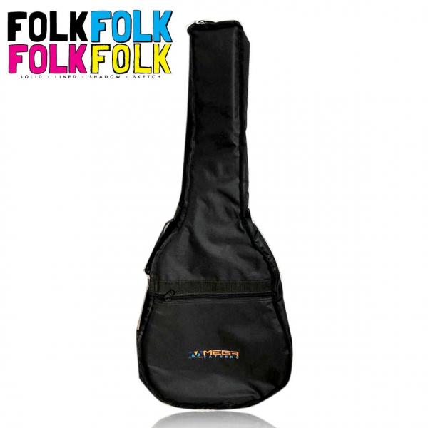 Bag Luxo Acolchoada para Violão Folk Mochila - Jpgbags