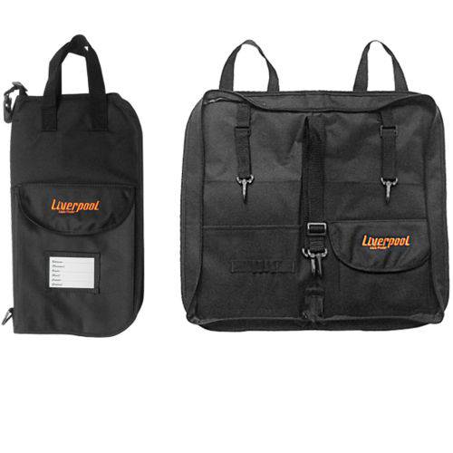 Bag para Baquetas Premium Preto Liverpool Bag 02p