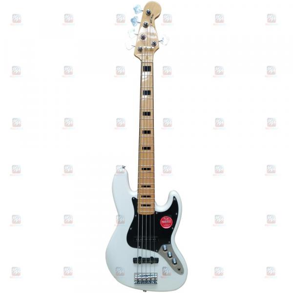 Baixo Fender 5 Cordas Squier Vintage Modified Jazz Bass Branco Olympic White Escudo Preto - Fender