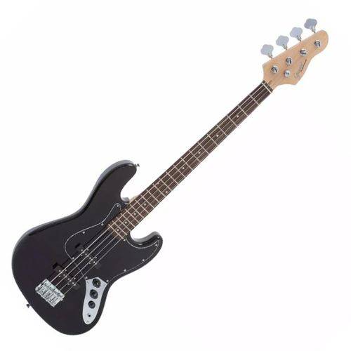 Baixo Jazz Bass Preto com Escudo Preto (BK/BK) GB-1 - Giannini