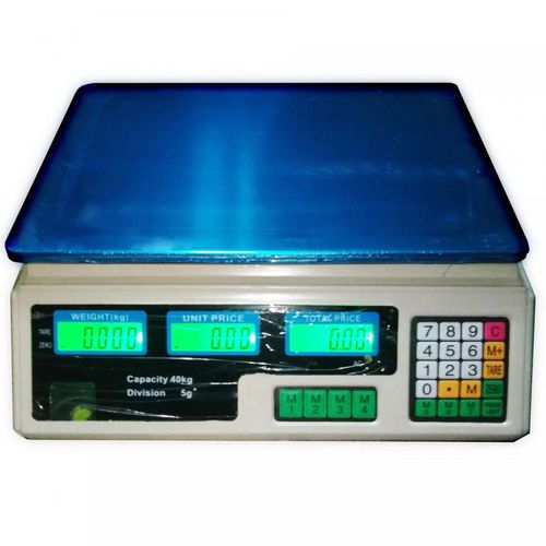 Balança Eletrônica Digital 40kg Alta Precisão Recarregável Mh-181