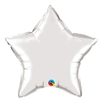 Balão Metalizado Estrela Prata - 9 Polegadas - Qualatex #22466