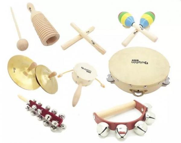 Bandinha com 8 Instrumentos Infantis com Bolsa Dolphin