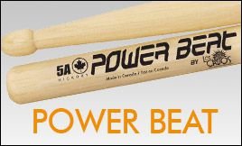 Baqueta Power Beat 7A Hickory Canadense Los Cabos