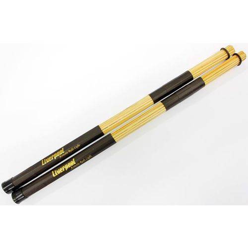 Baqueta Rod Liverpool Acoustic Rods Light com Cerdas Leves de Bambu Rd-156