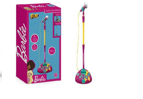 Barbie Microfone Karaokê Fabuloso Fun - F00044