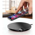 Baseus Bswc - P21 Digital Led Display Wireless Charging Pad Fast Charger Black