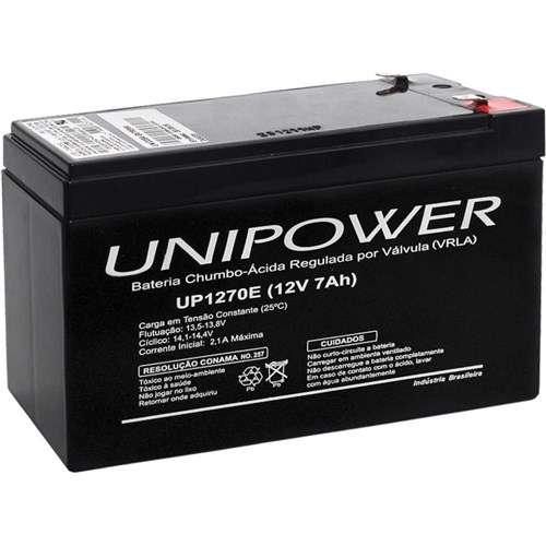 Bateria 12V 7,0Ah - Up1270E F187 - Unipower