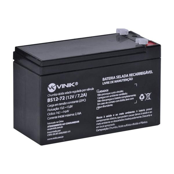 Bateria 12V 7,2A Selada VLCA - Vinik