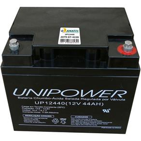 Bateria 12V VRLA Ácida Regulada por Válvula UP12440 Unipower
