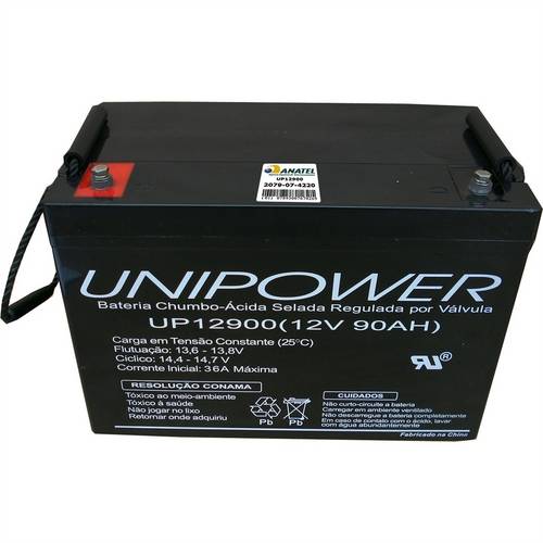 Bateria 12v Vrla Chumbo Regulada a Válvula Up12900