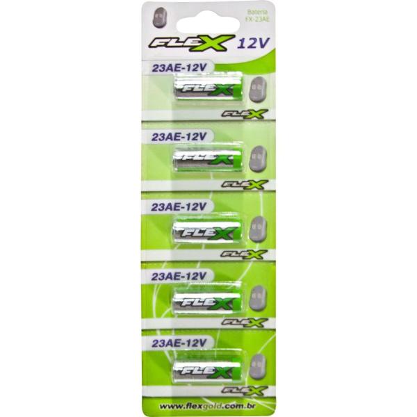 Bateria Alcalina 12v Fx23a Flex (cartela com 5 Unid.)