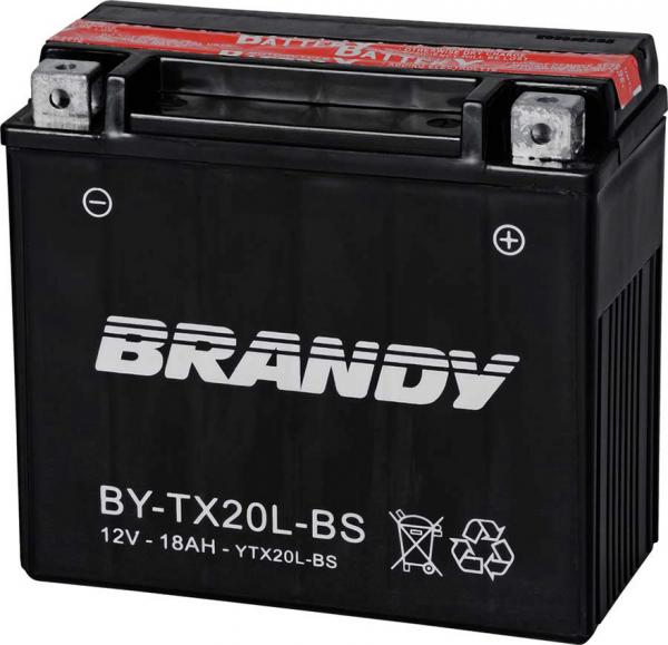 Bateria Brandy Ytx20lbs 0130 Gl1800 Gold Wing 01 Até 08 - Vtx 1800 02 Até 11 - Cbx 1000 Super Sport - Vf 1100s - Kawasaki Kz 1000 81 Até 01