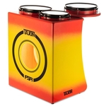 Bateria Cajón FSA Tajon Master Plus TAJ29 Yellow Red Mini Bateria Cajón Compacta Ótima Sonoridade