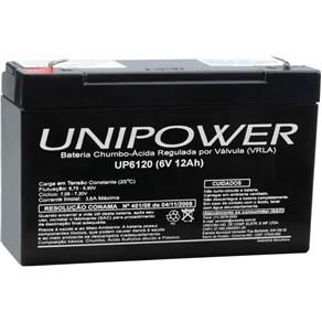 Bateria Chumbo-Ácida Selada 6v/12a UP6120 Unipower