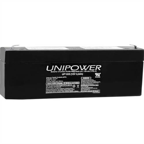 Bateria de Chumbo Ácida Selada 12V 2.3A Up1223 Unipower