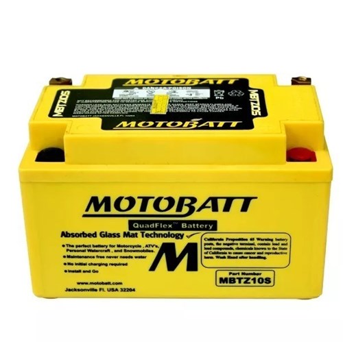 Bateria de Gel Motobatt Mbtz10s 8,6ah Yamaha Yzf-r1 Cbr600
