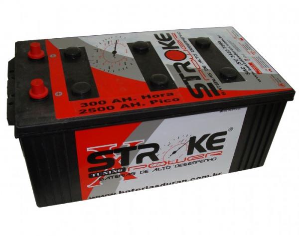 Bateria de Som Stroke Power 300ah/hora e 2500ah/pico