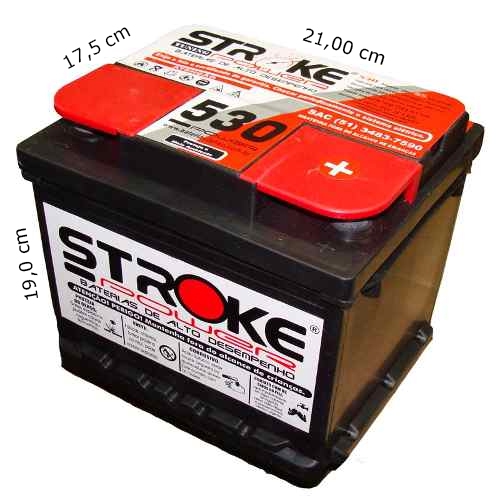Bateria de Som Stroke Power 65ah/hora e 530ah/pico Selada (Pálio)