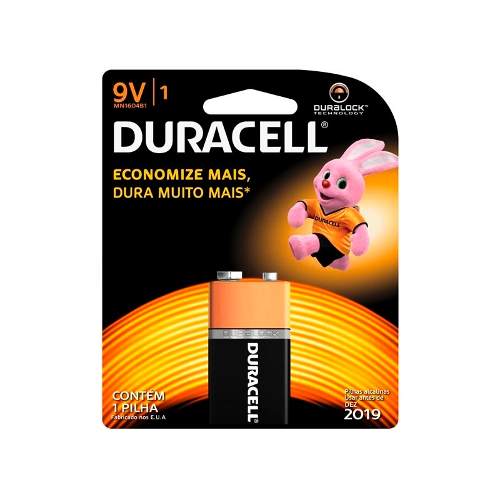 Bateria Duracell Alcalina 9V - Gp