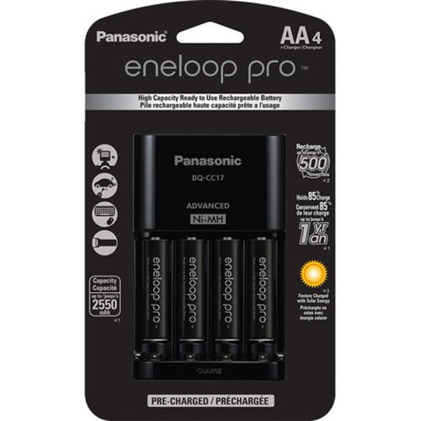 Bateria Eneloop Pro Recarregaveis Panasonic (2550mAh, Kit com 4)