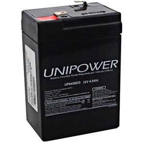 Bateria Estacionária Selada 6v/4,5ah UP645SEG Unipower