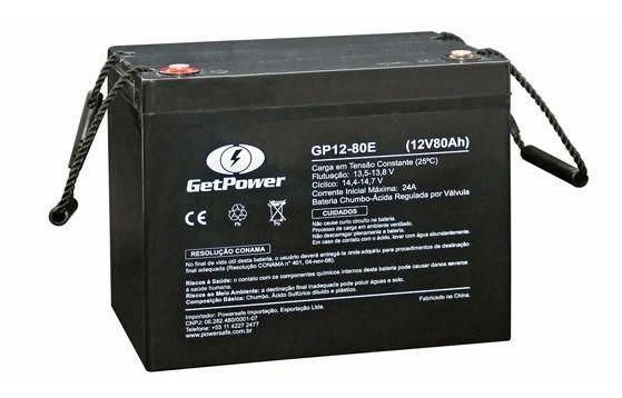 Bateria Gel Selada Vrla (Agm) Getpower 12v 80ah - GP12-80E - Get Power