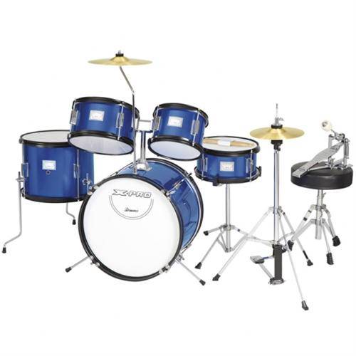 Bateria Infantil Junior Completa Azul Plus X-Pro Drums