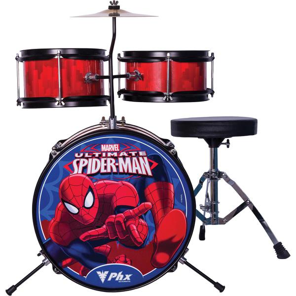Bateria Infantil Marvel Spider Man Vermelha Bim S2 Phoenix