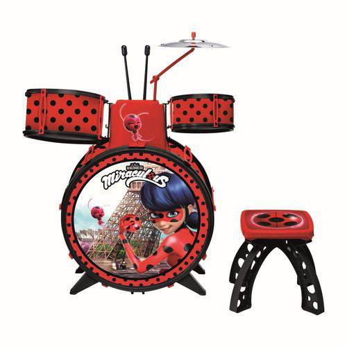 Bateria Infantil Miraculous Ladybug - Barão Toys